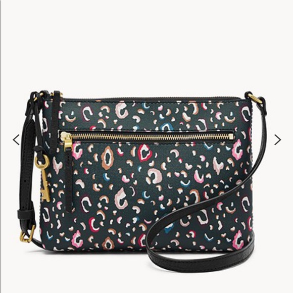 Fossil Fiona EW Crossbody Green Multi Bag - Picture 2 of 10